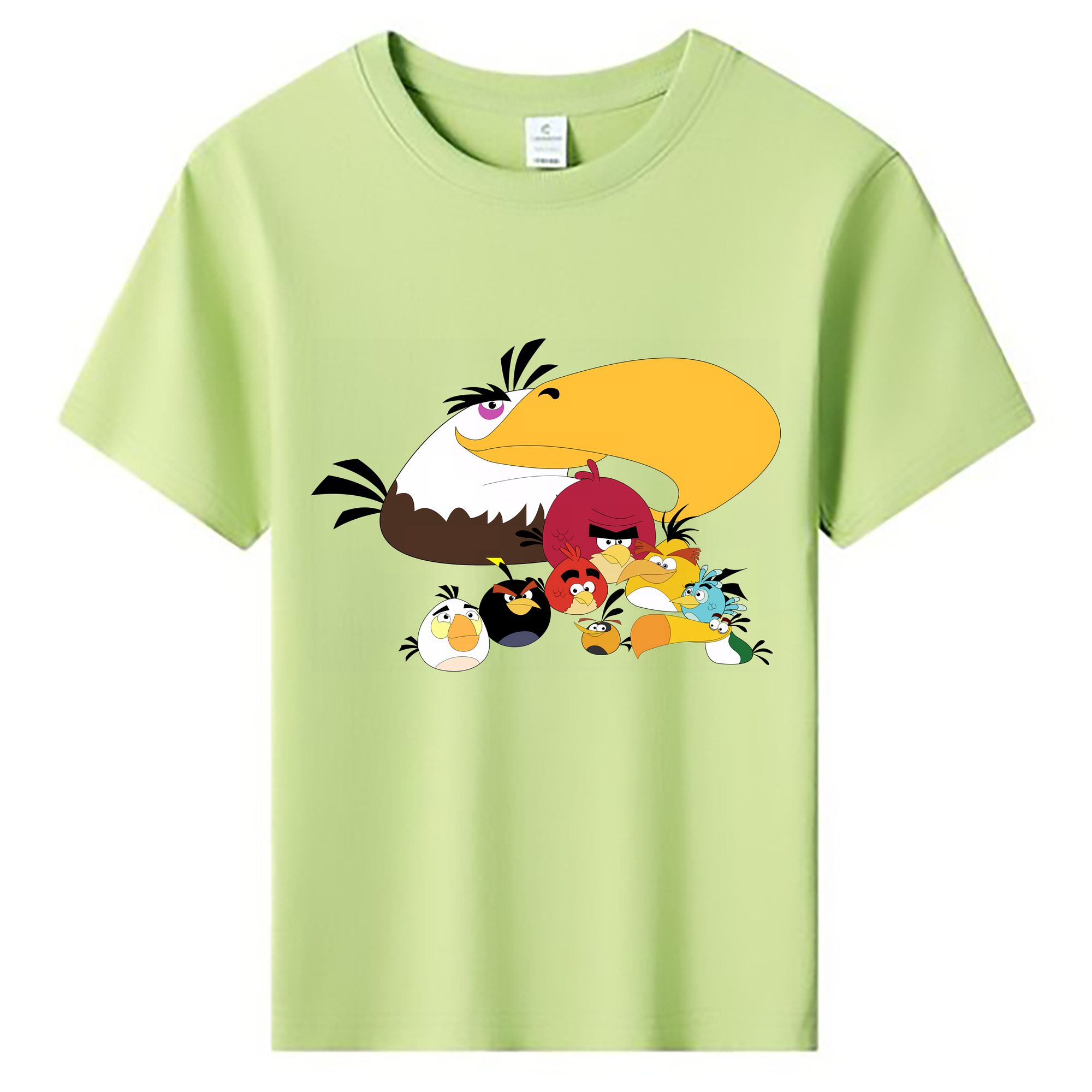 （画像用） Angry Birds アングリーバード 綿100％キッズTシャツ（フロントプリント）